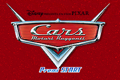 Cars - Motori Ruggenti Title Screen